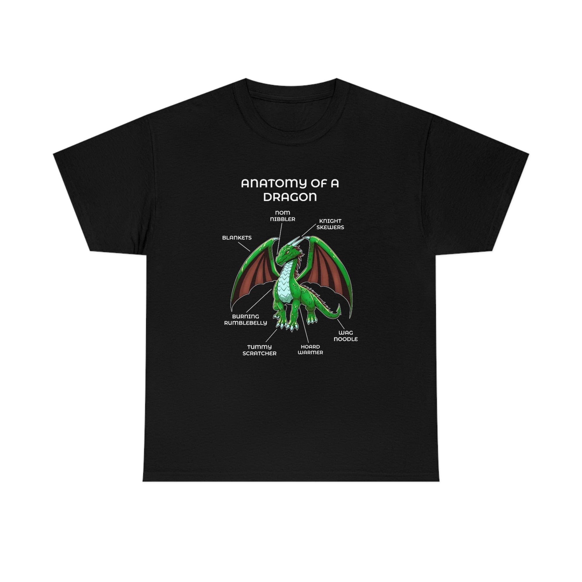 Dragon Green - T-Shirt T-Shirt Artworktee Black S 