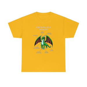 Dragon Green - T-Shirt T-Shirt Artworktee Gold S 