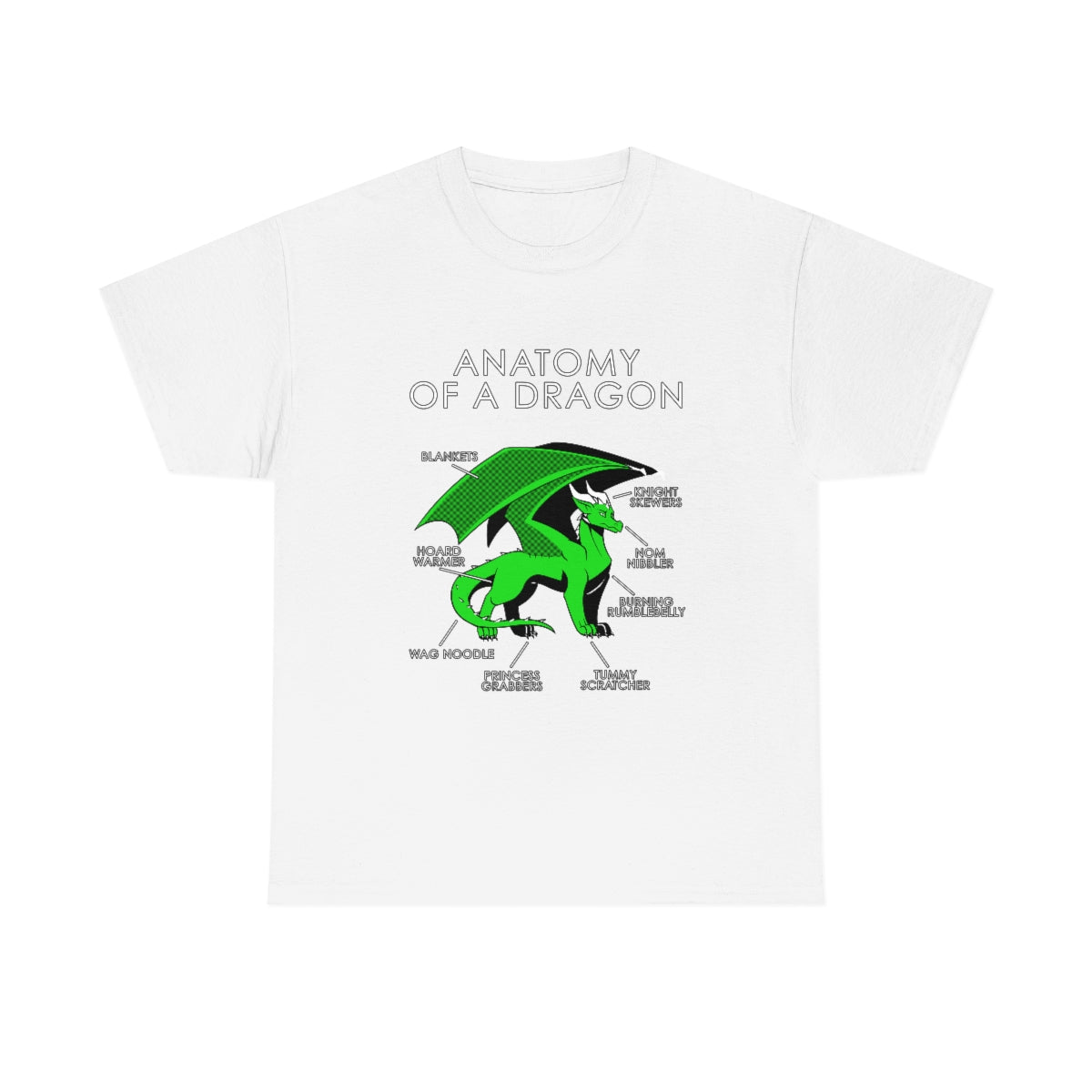 Dragon Green - T-Shirt T-Shirt Artworktee White S 