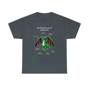 Dragon Green - T-Shirt T-Shirt Artworktee Dark Heather S 