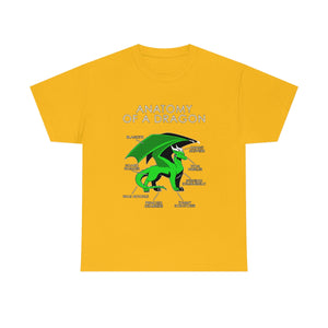 Dragon Green - T-Shirt T-Shirt Artworktee Gold S 