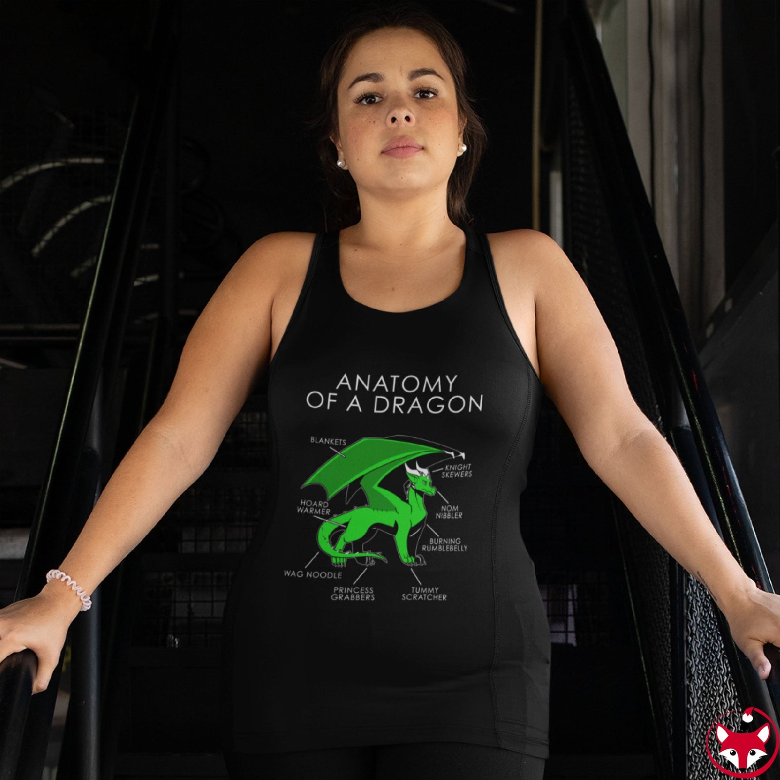 Dragon Green - Tank Top Tank Top Artworktee 