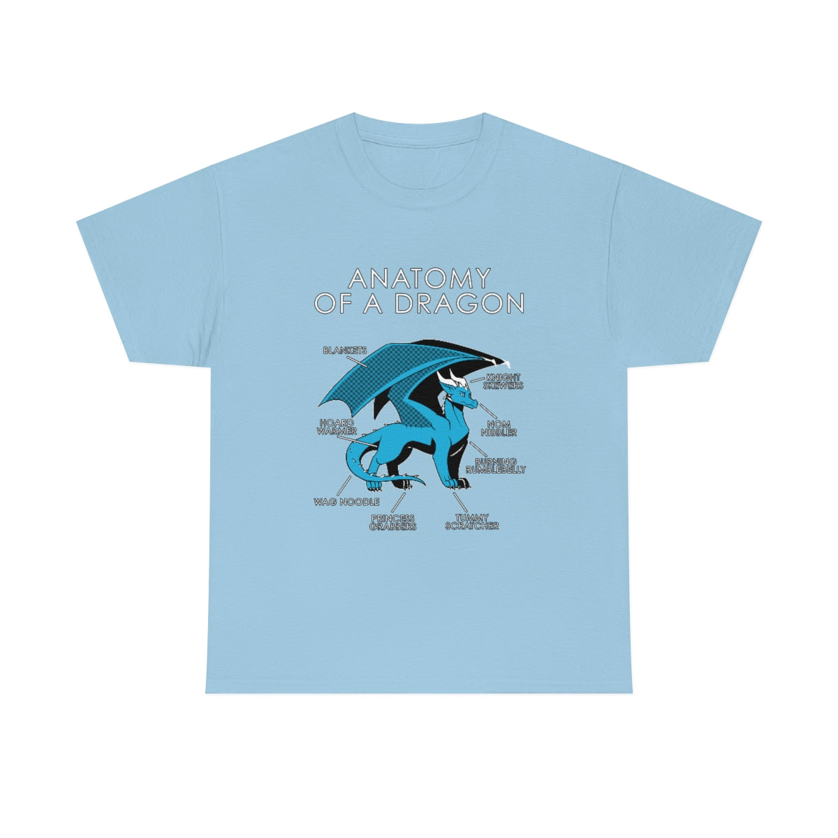 Dragon Light Blue - T-Shirt T-Shirt Artworktee Light Blue S 