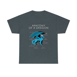 Dragon Light Blue - T-Shirt T-Shirt Artworktee Dark Heather S 