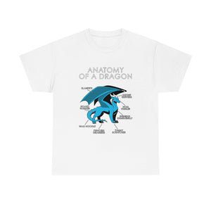 Dragon Light Blue - T-Shirt T-Shirt Artworktee White S 