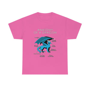 Dragon Light Blue - T-Shirt T-Shirt Artworktee Pink S 