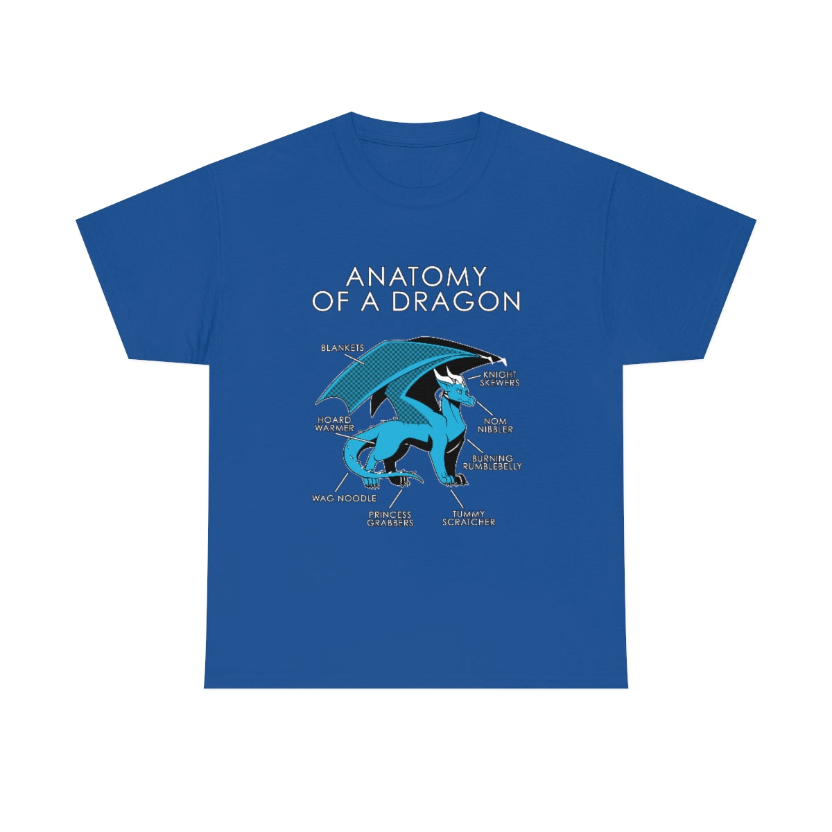 Dragon Light Blue - T-Shirt T-Shirt Artworktee Royal Blue S 