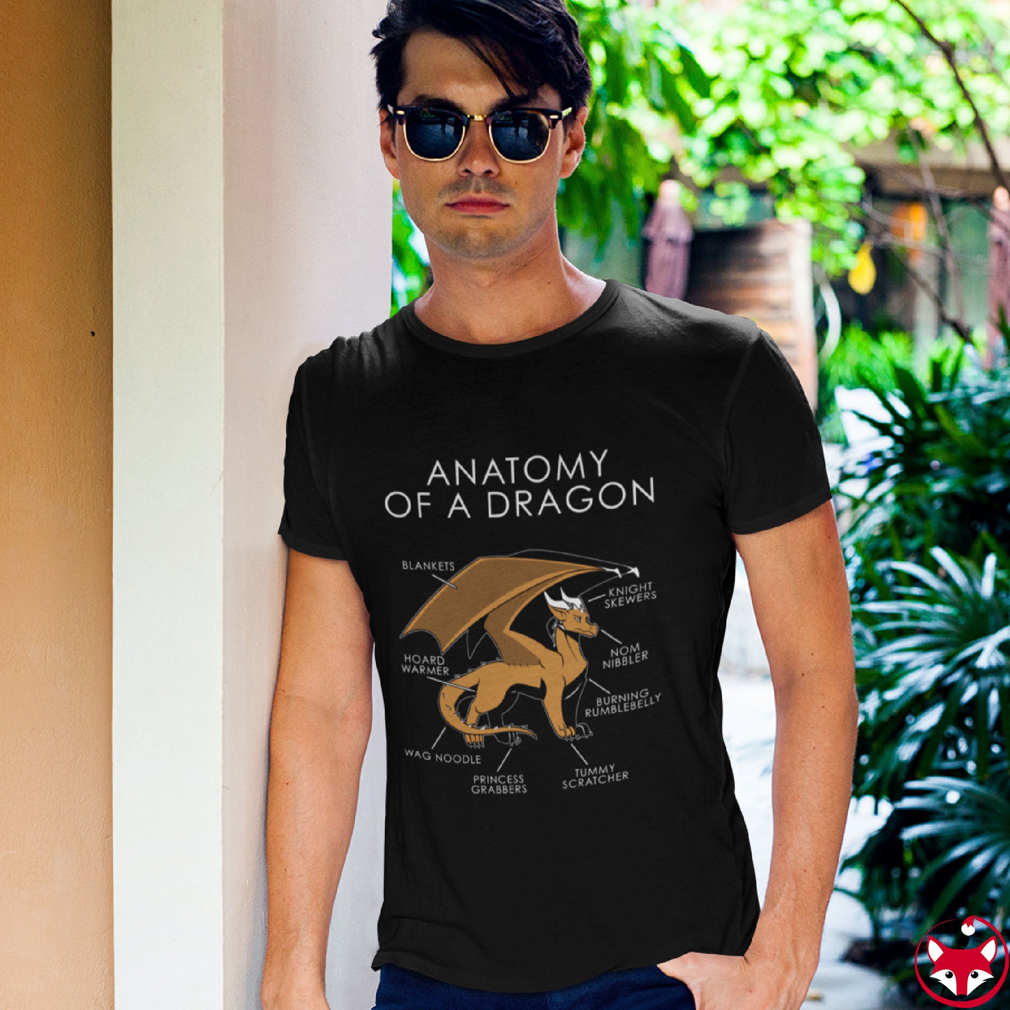 Dragon Orange - T-Shirt T-Shirt Artworktee 