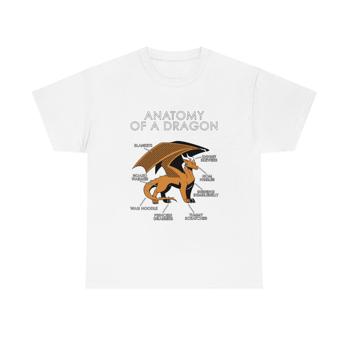 Dragon Orange - T-Shirt T-Shirt Artworktee White S 