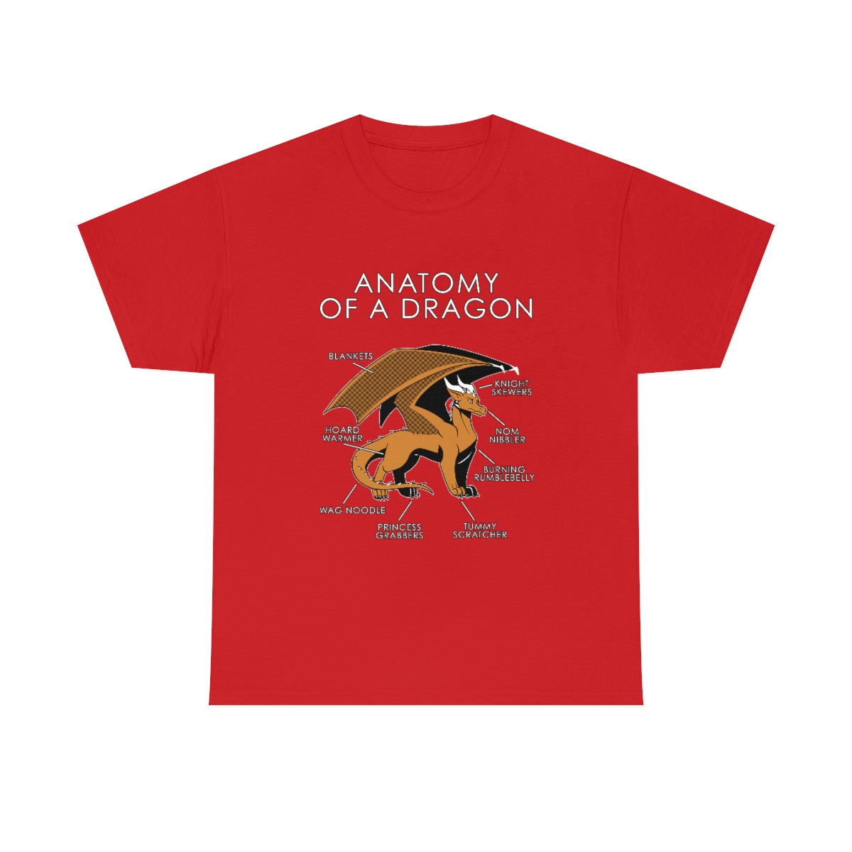Dragon Orange - T-Shirt T-Shirt Artworktee Red S 