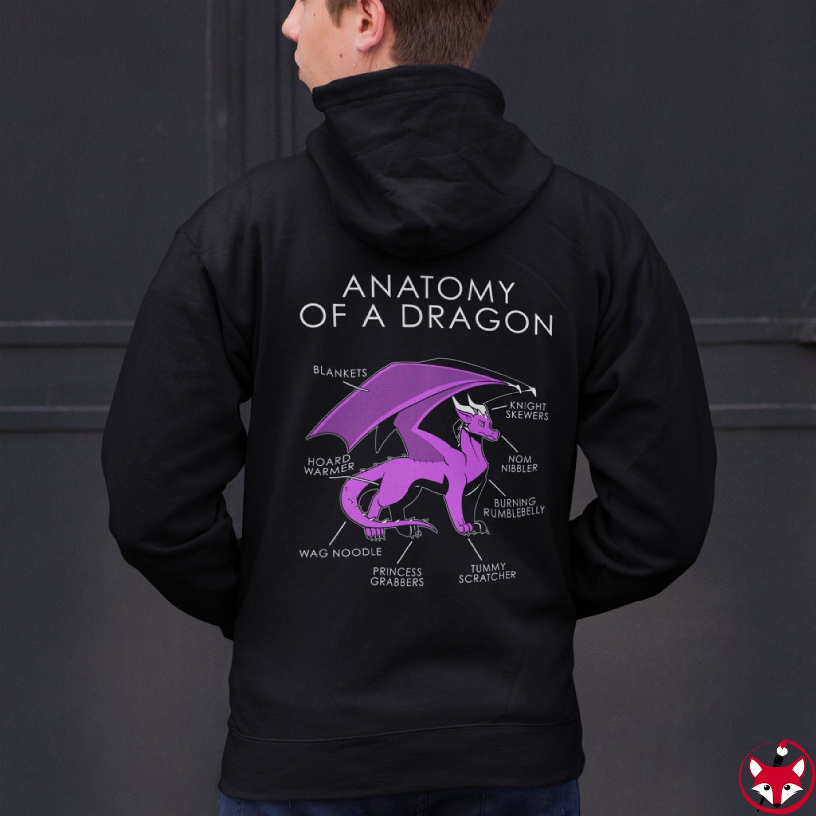Dragon Pink - Hoodie Hoodie Artworktee 