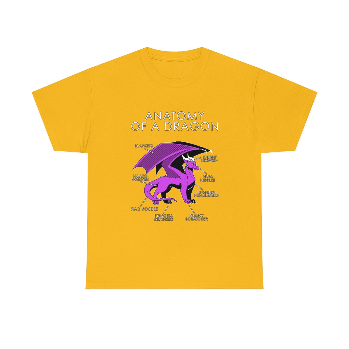 Dragon Pink - T-Shirt T-Shirt Artworktee Gold S 
