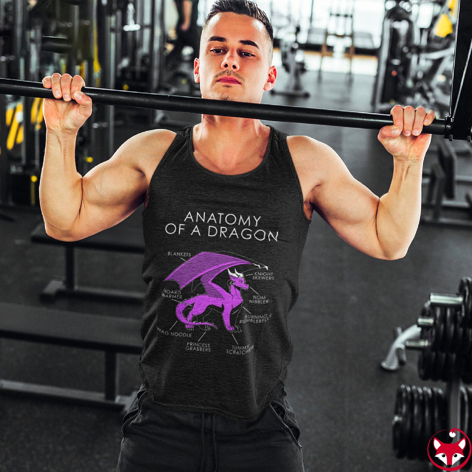 Dragon Pink - Tank Top Tank Top Artworktee 