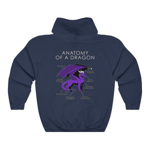 Dragon Purple - Hoodie Hoodie Artworktee Navy Blue S 