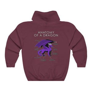 Dragon Purple - Hoodie Hoodie Artworktee Maroon S 