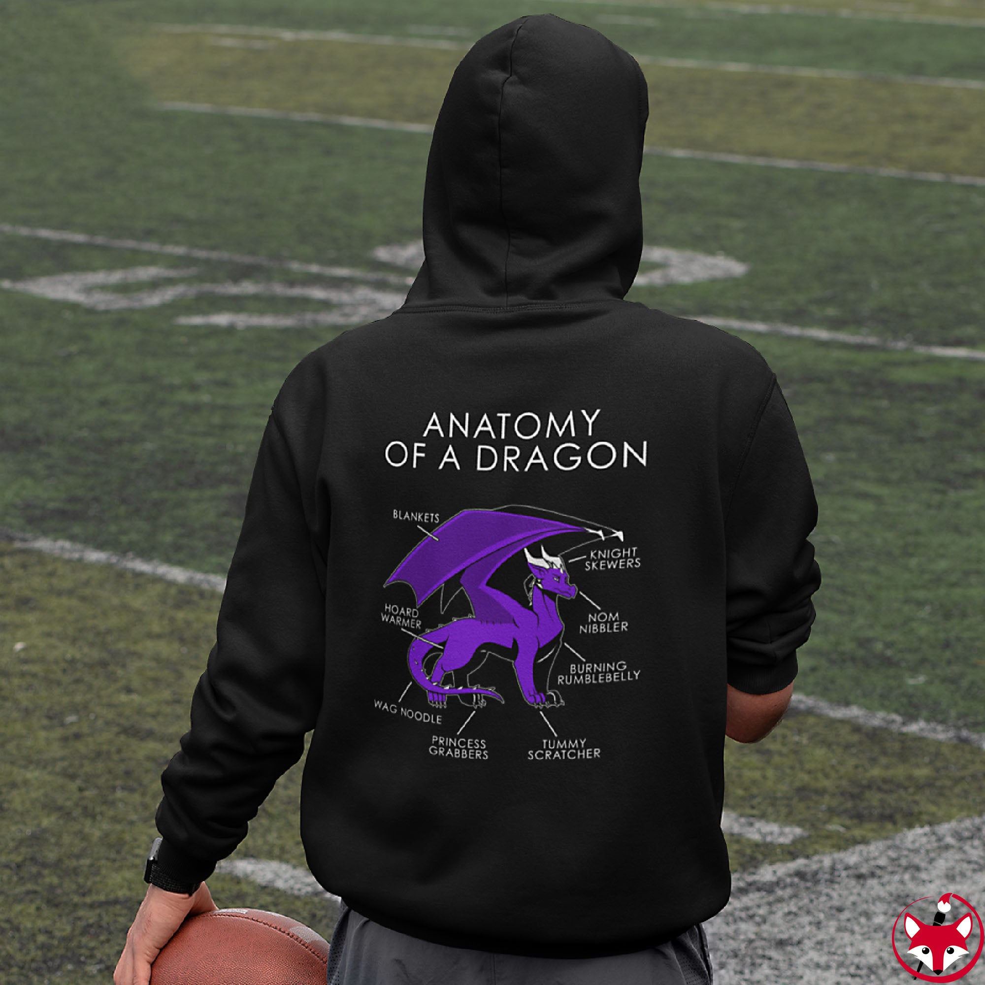 Dragon Purple - Hoodie Hoodie Artworktee 
