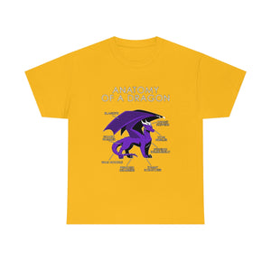 Dragon Purple - T-Shirt T-Shirt Artworktee Gold S 