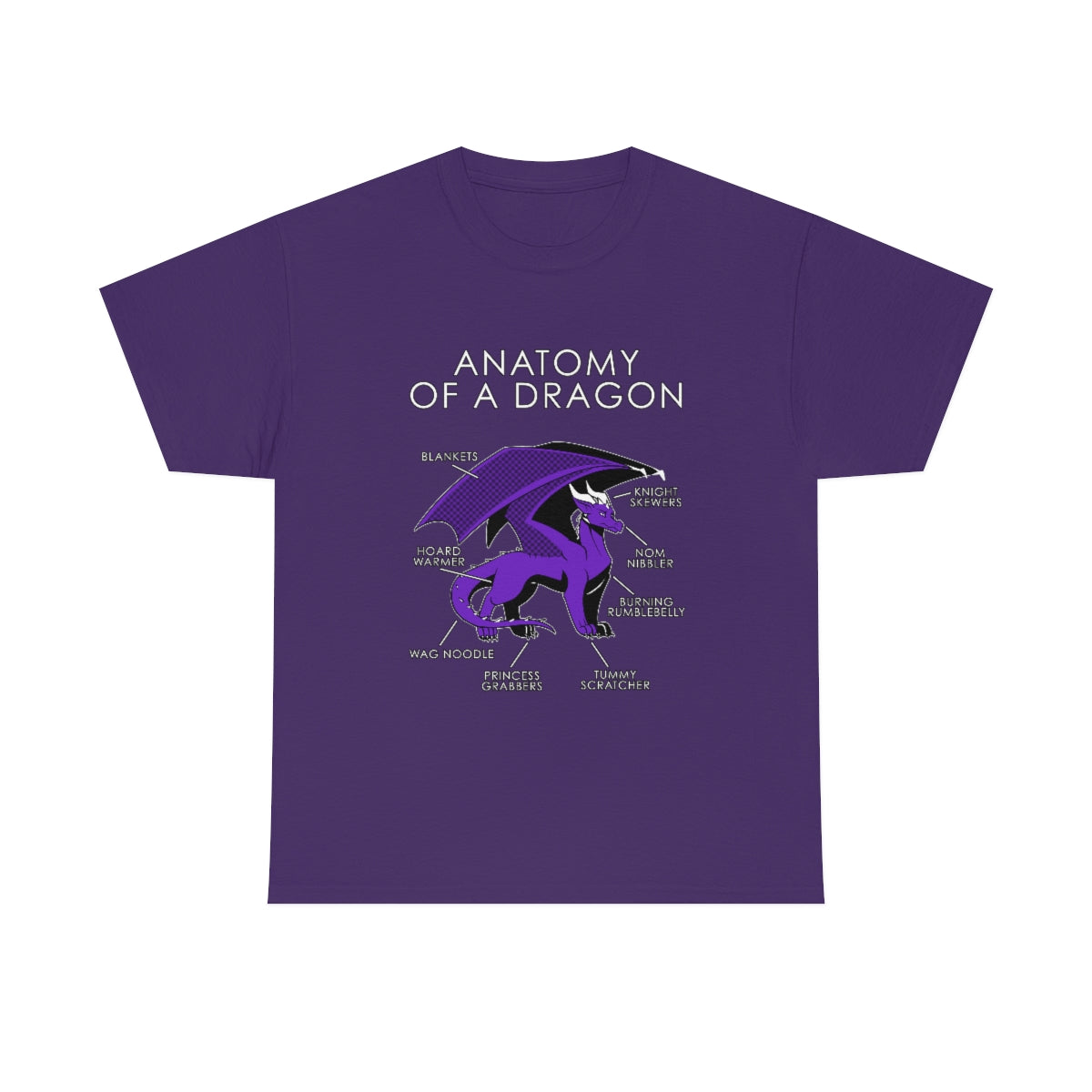 Dragon Purple - T-Shirt T-Shirt Artworktee Purple S 