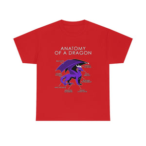 Dragon Purple - T-Shirt T-Shirt Artworktee Red S 