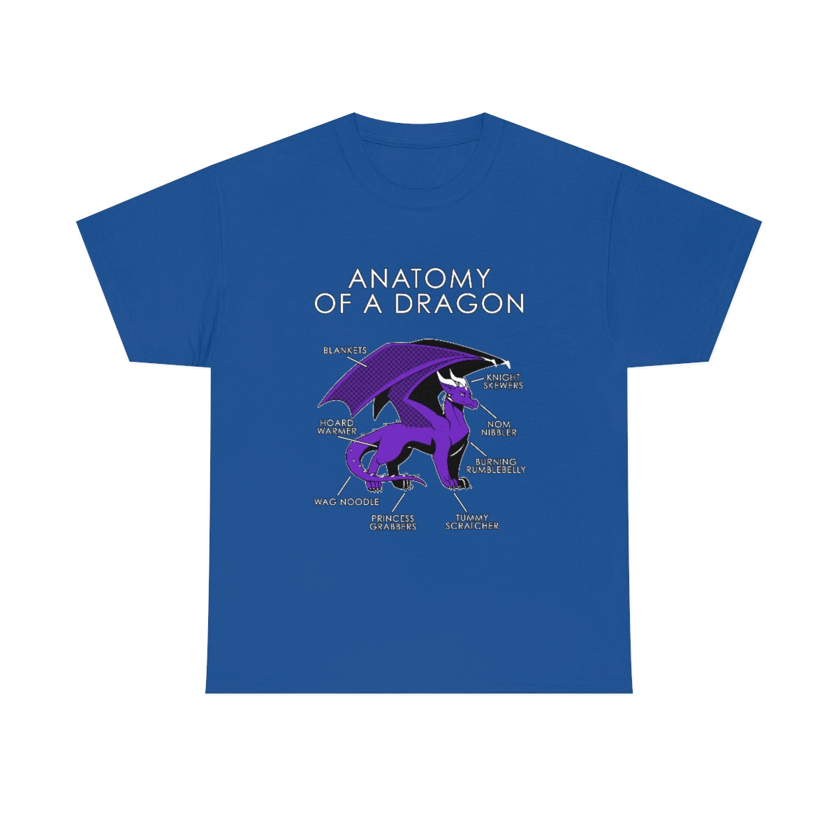 Dragon Purple - T-Shirt T-Shirt Artworktee Royal Blue S 