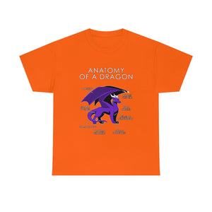 Dragon Purple - T-Shirt T-Shirt Artworktee Orange S 