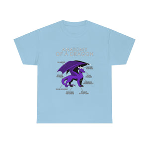Dragon Purple - T-Shirt T-Shirt Artworktee Light Blue S 