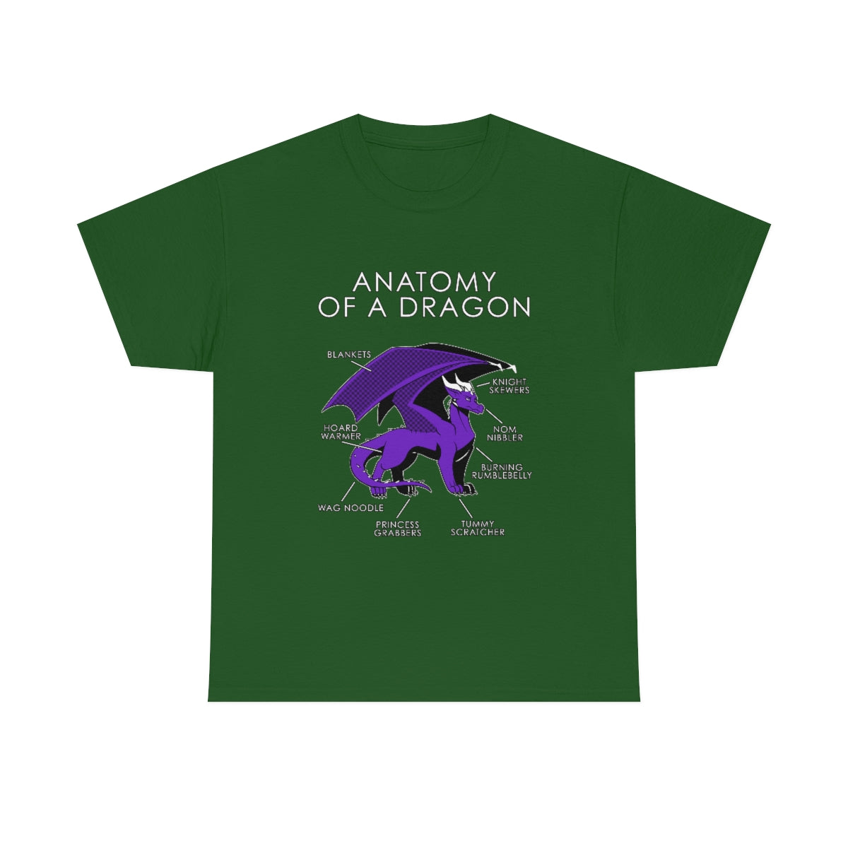Dragon Purple - T-Shirt T-Shirt Artworktee Green S 