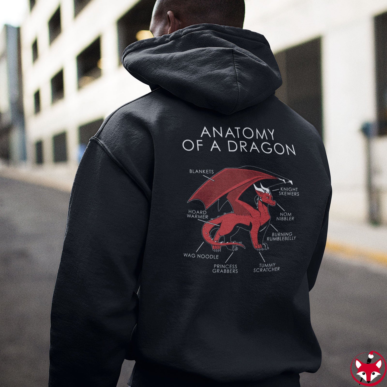 Dragon Red - Hoodie Hoodie Artworktee 