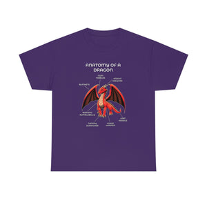 Dragon Red - T-Shirt T-Shirt Artworktee Purple S 