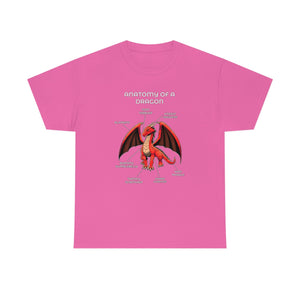 Dragon Red - T-Shirt T-Shirt Artworktee Pink S 
