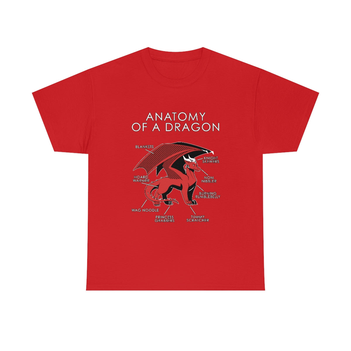 Dragon Red - T-Shirt T-Shirt Artworktee Red S 