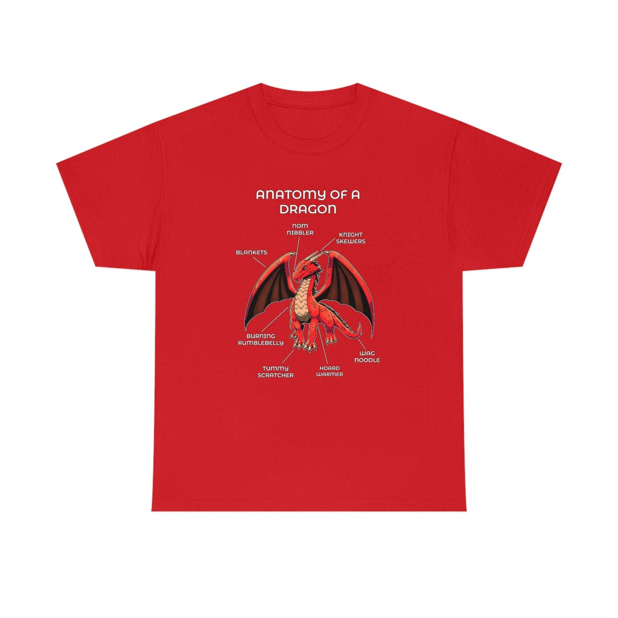 Dragon Red - T-Shirt T-Shirt Artworktee Red S 