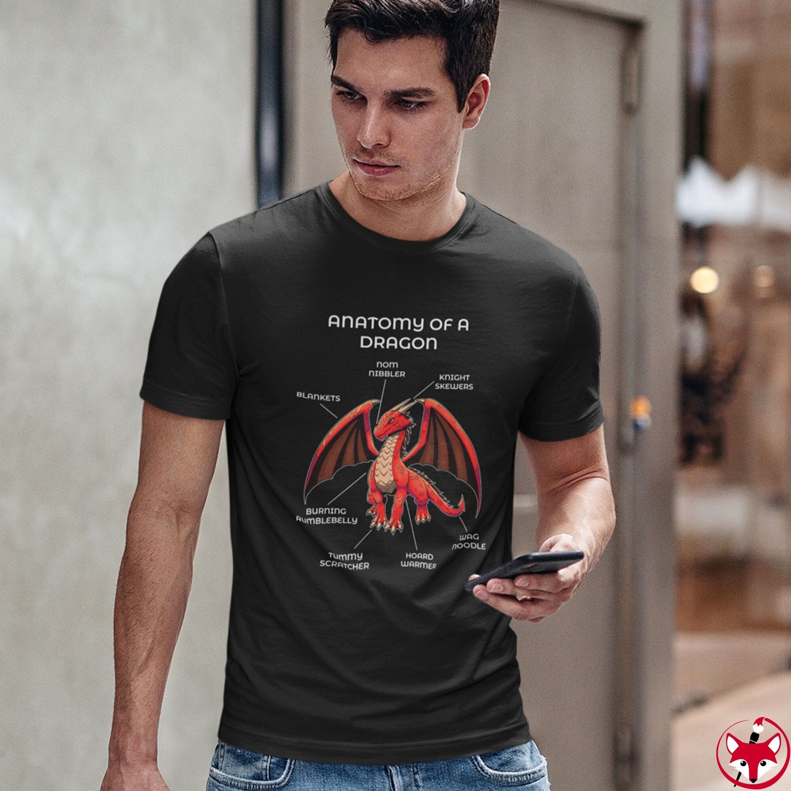 Dragon Red - T-Shirt T-Shirt Artworktee 
