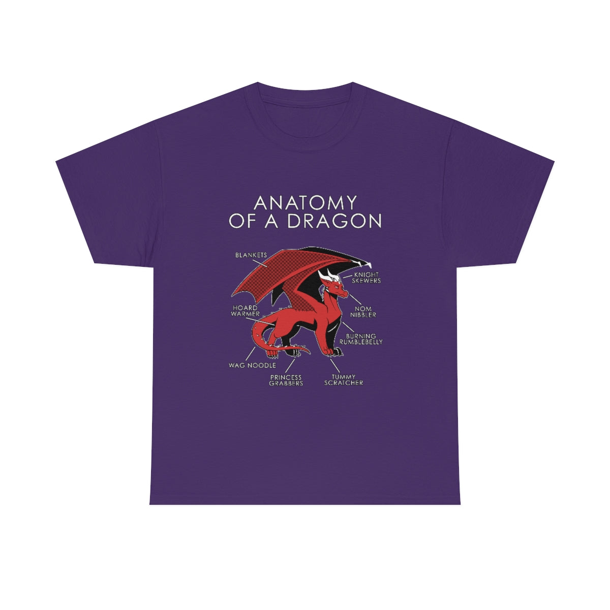 Dragon Red - T-Shirt T-Shirt Artworktee Purple S 