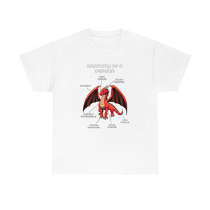 Dragon Red - T-Shirt T-Shirt Artworktee White S 