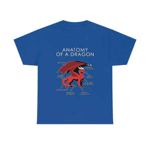 Dragon Red - T-Shirt T-Shirt Artworktee Royal Blue S 