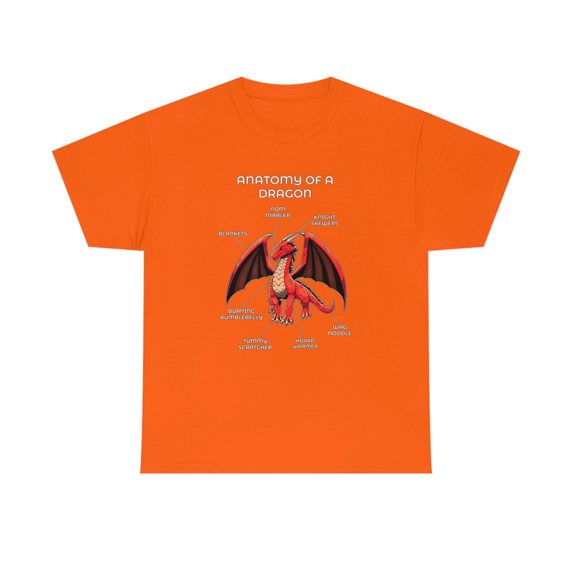 Dragon Red - T-Shirt T-Shirt Artworktee Orange S 