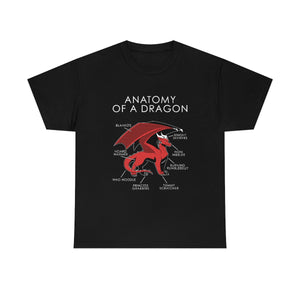 Dragon Red - T-Shirt T-Shirt Artworktee Black S 