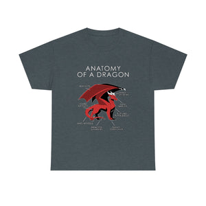Dragon Red - T-Shirt T-Shirt Artworktee Dark Heather S 