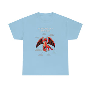 Dragon Red - T-Shirt T-Shirt Artworktee Light Blue S 