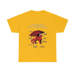 Dragon Red - T-Shirt T-Shirt Artworktee Gold S 