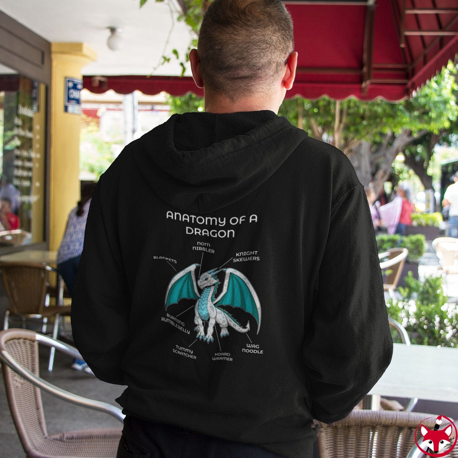 Dragon White - Hoodie Hoodie Artworktee 