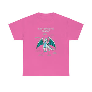 Dragon White - T-Shirt T-Shirt Artworktee Pink S 