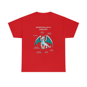 Dragon White - T-Shirt T-Shirt Artworktee Red S 