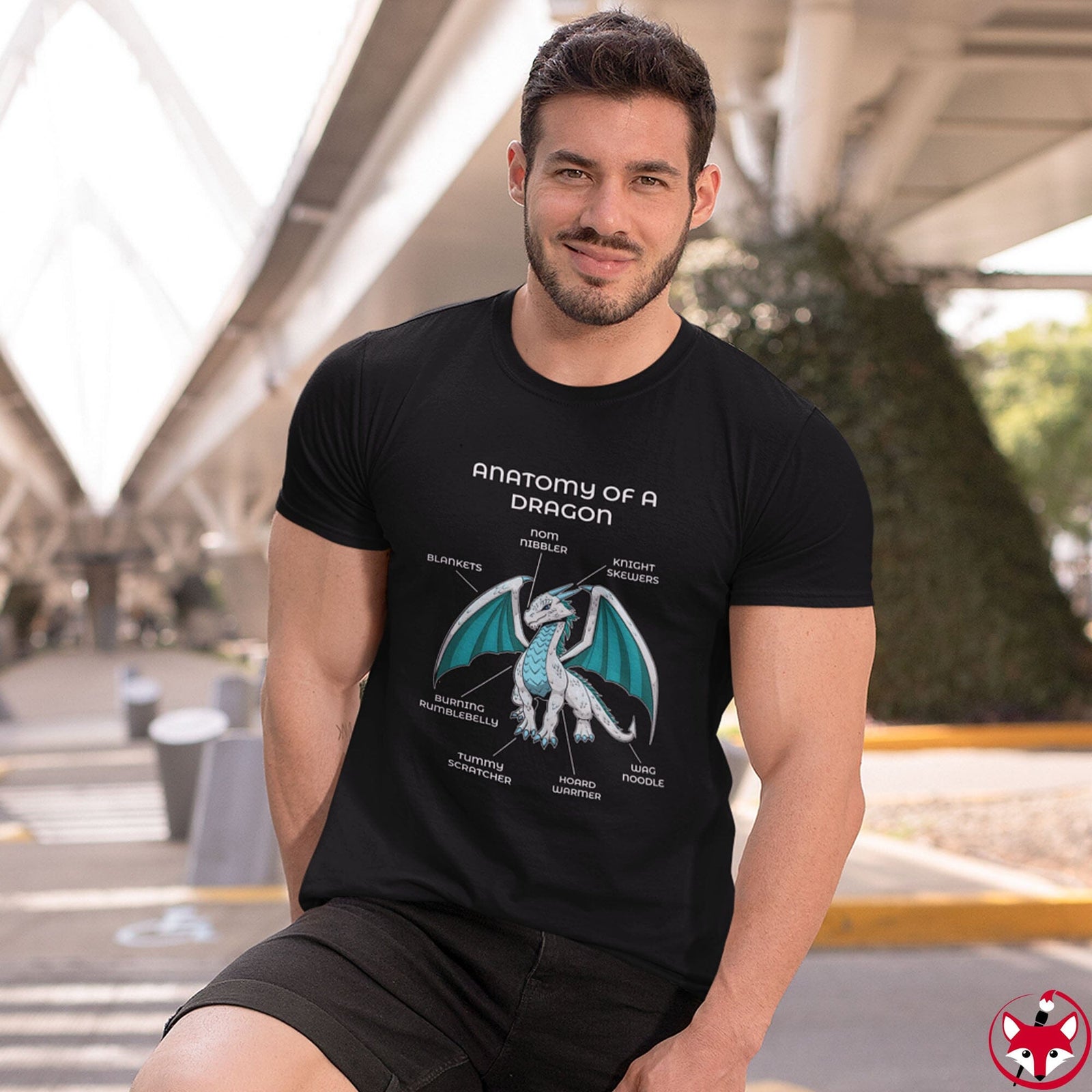 Dragon White - T-Shirt T-Shirt Artworktee 