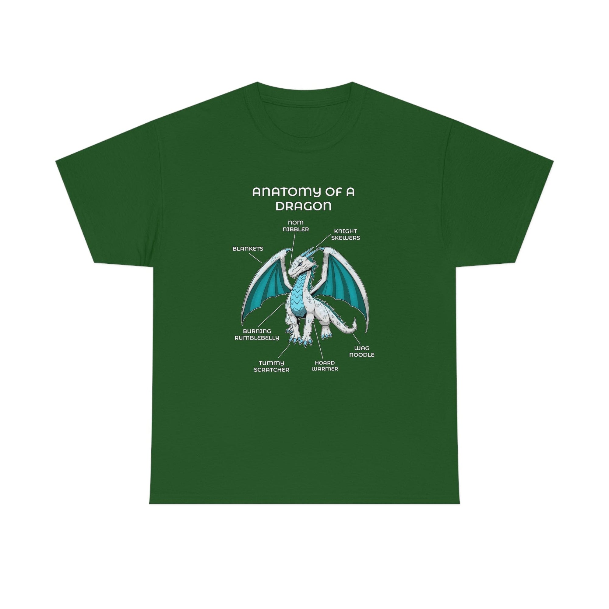 Dragon White - T-Shirt T-Shirt Artworktee Green S 