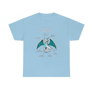 Dragon White - T-Shirt T-Shirt Artworktee Light Blue S 