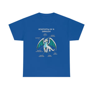 Dragon White - T-Shirt T-Shirt Artworktee Royal Blue S 