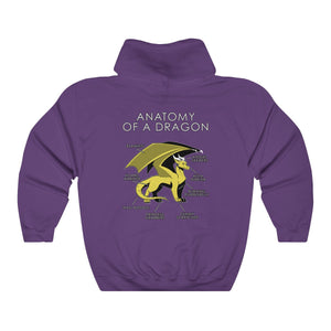 Dragon Yellow - Hoodie T-Shirt Artworktee Purple S 