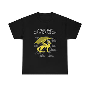 Dragon Yellow - T-Shirt T-Shirt Artworktee Black S 